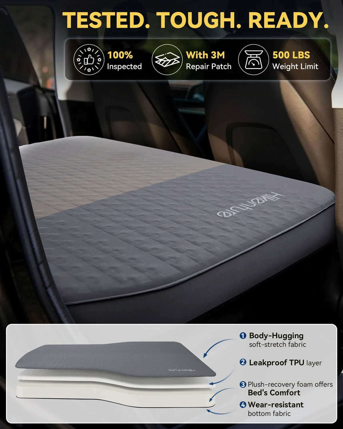 Hikenture Tesla Model Y Matratze 10 cm Elektro-Pumpe