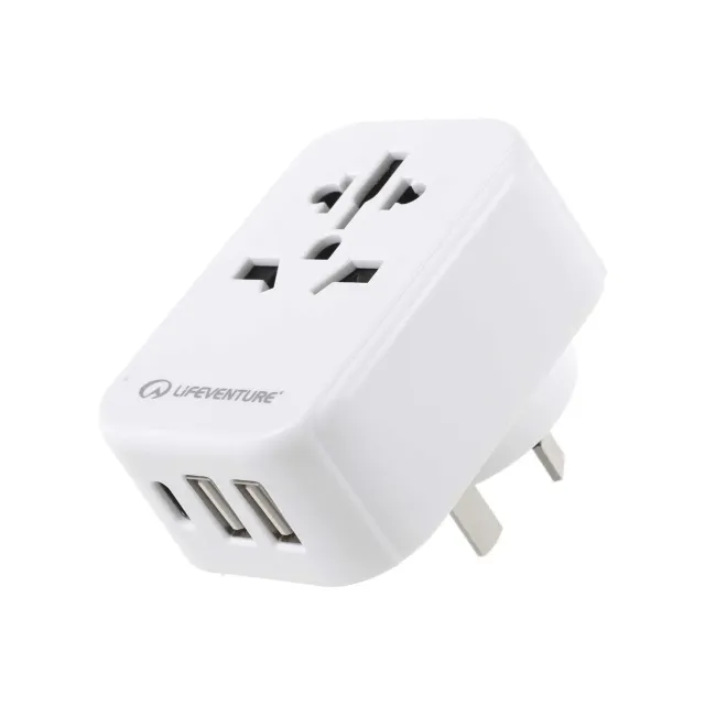 Lifeventure Travel Adapter USB Adapter mit 3 USB