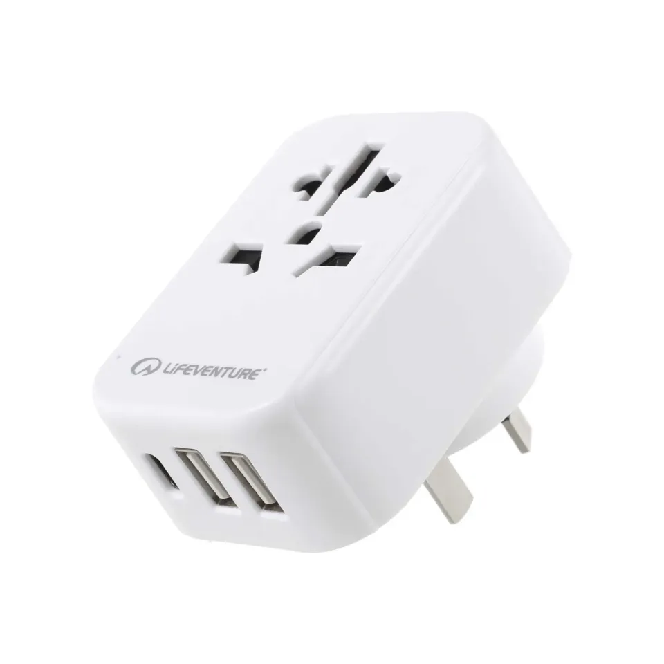 Lifeventure Travel Adapter USB Adapter mit 3 USB