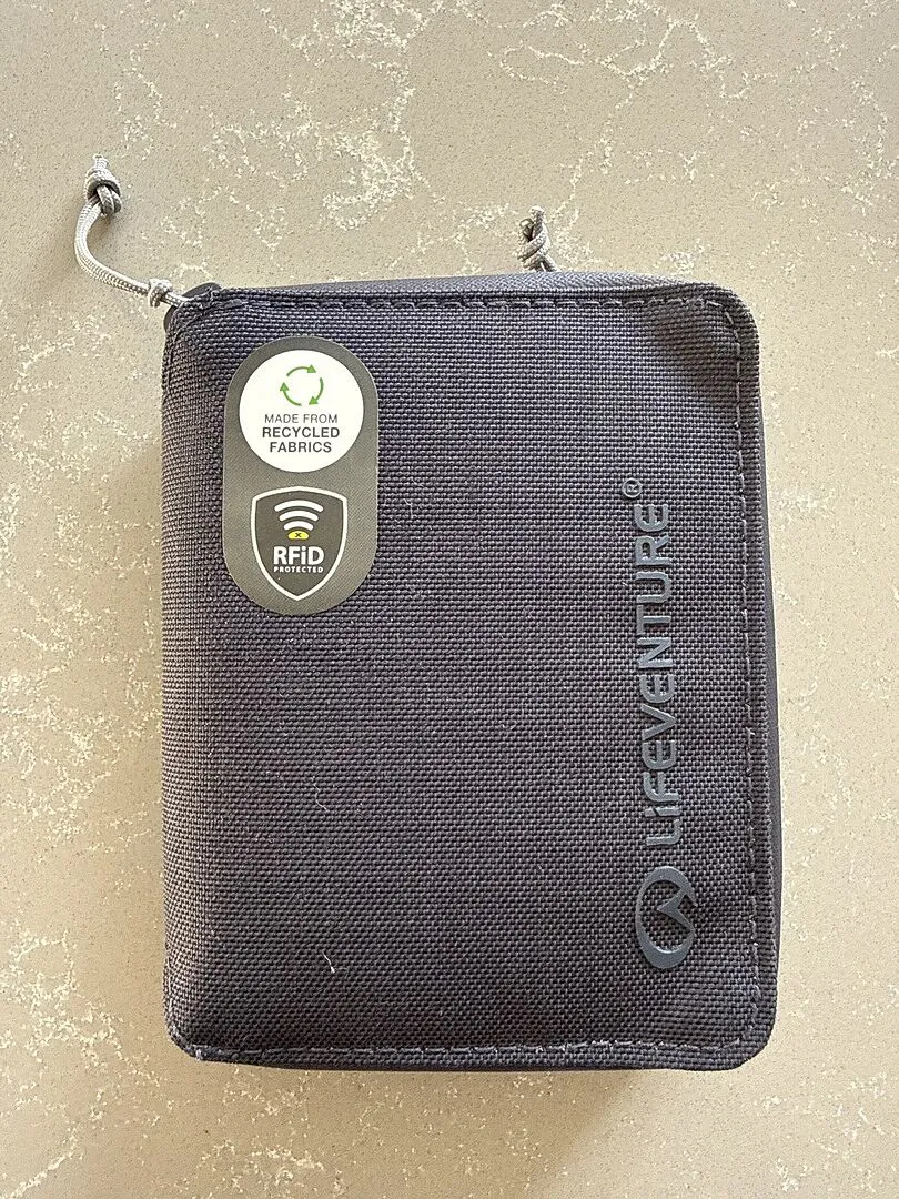 Lifeventure RFiD Bi-Fold Geldbörse Grau RFID-Schutz