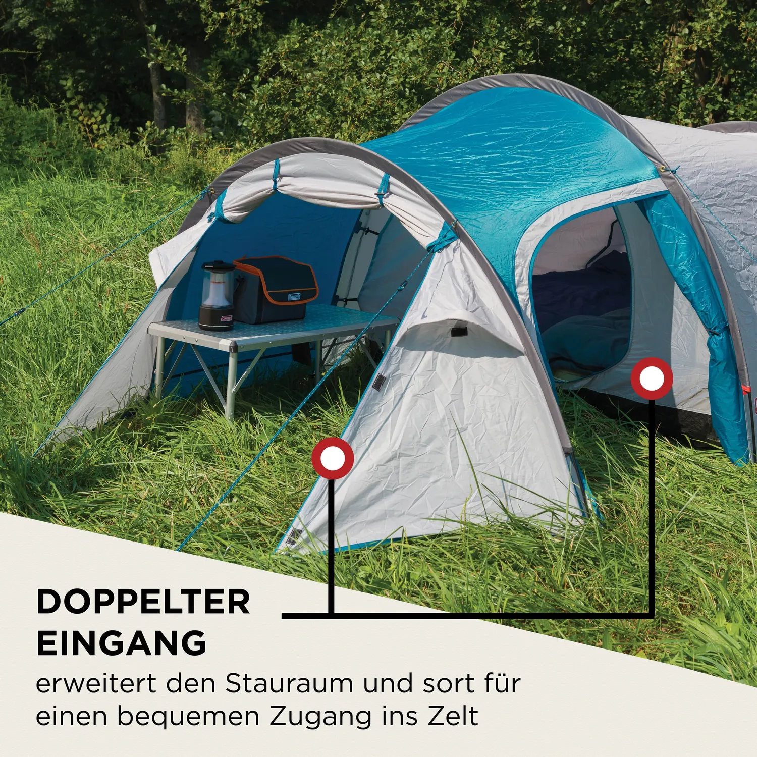 Coleman Cortes 3 Tunnelzelt 3 Personen wasserdicht