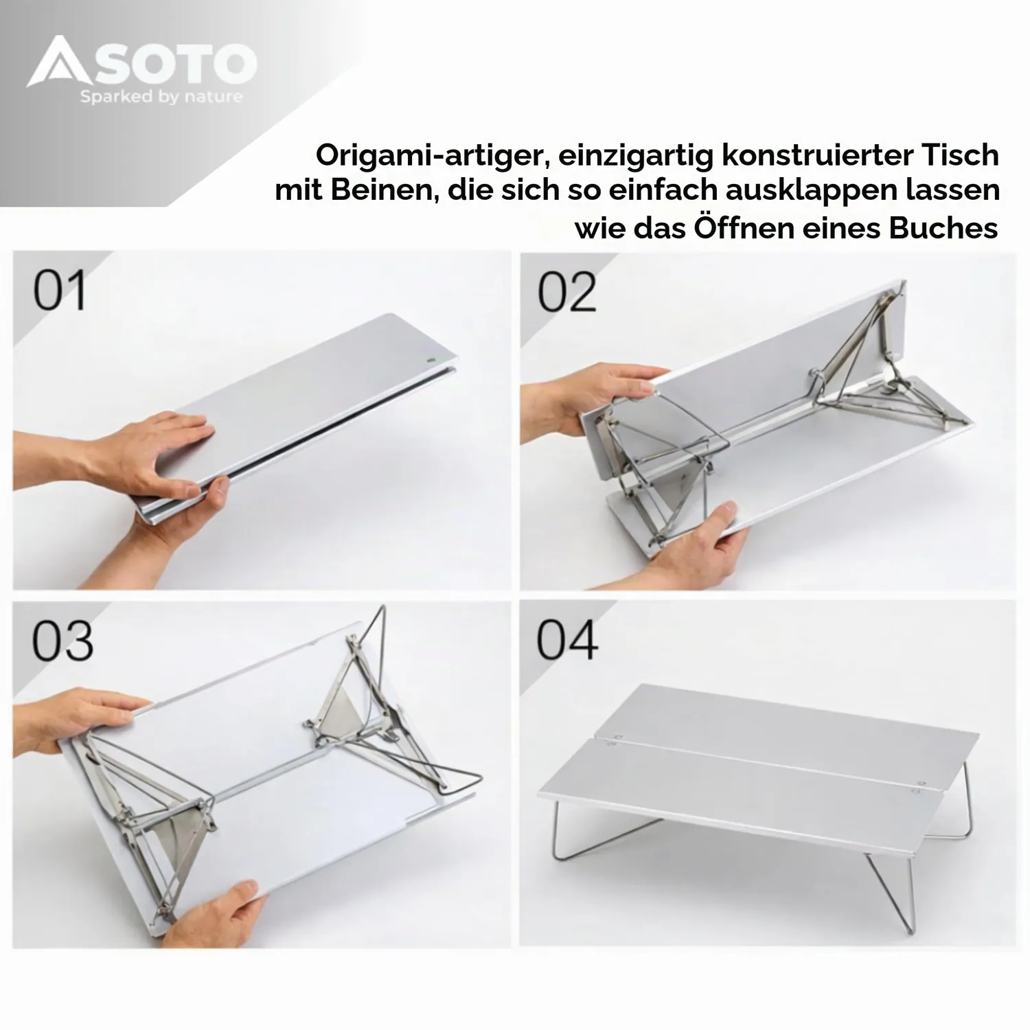 Soto Field Hopper ST-630 Campingtisch Aluminium 395 g