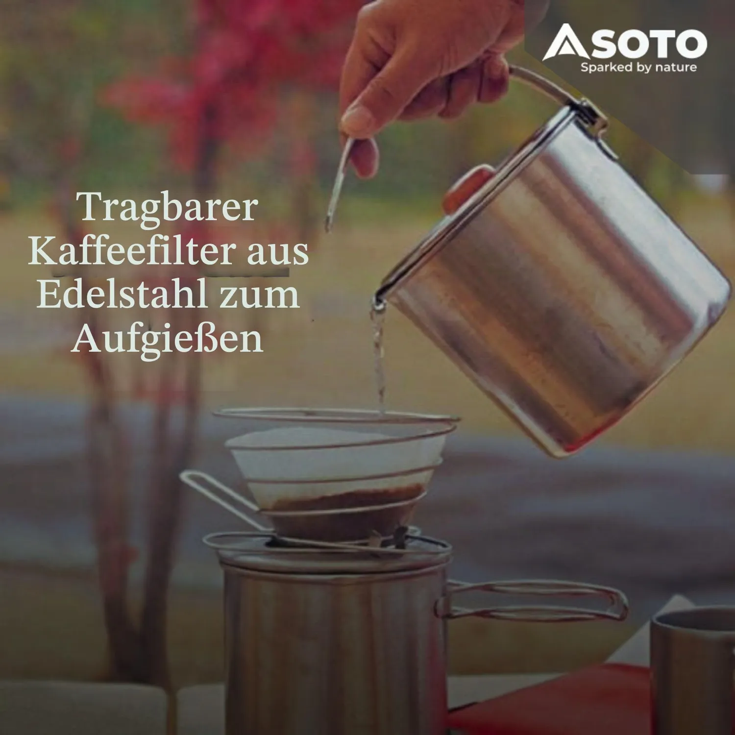 Soto Helix Kaffeefilter Edelstahl faltbar 46 g