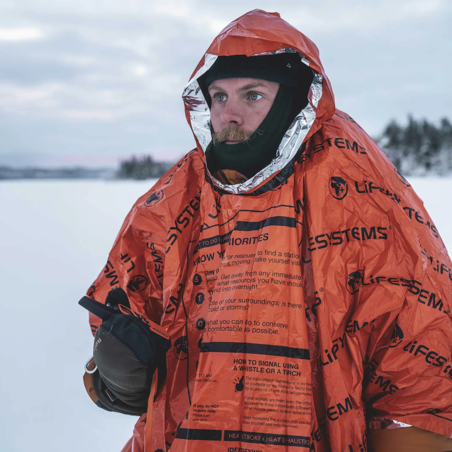 Lifeventure Heatshield Poncho Notfallponcho orange