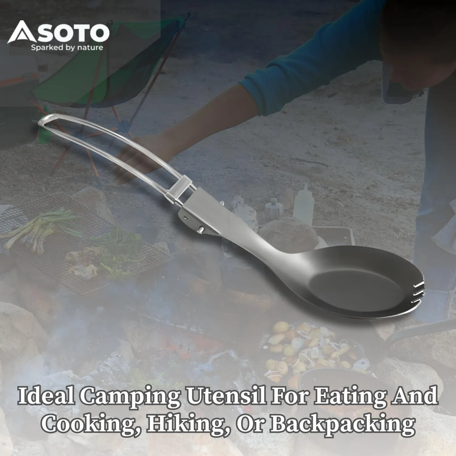 Soto Pocket Spork Titan Göffel klappbar 22g Trekking