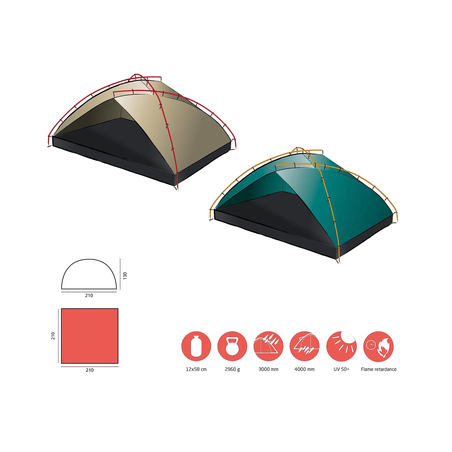 Grand Canyon Tonto Beach Tent 4 Strandzelt Mojave Desert