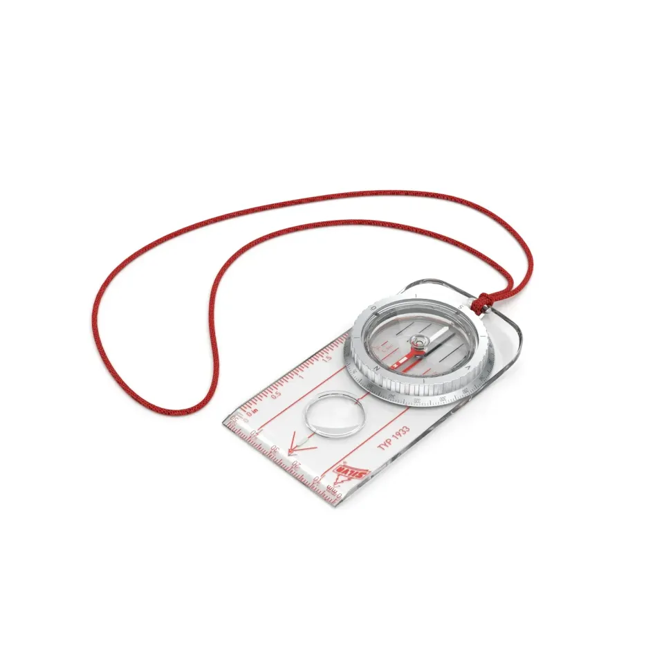 Silva Typ 1933 Kompass Lineal Retro Aluminium