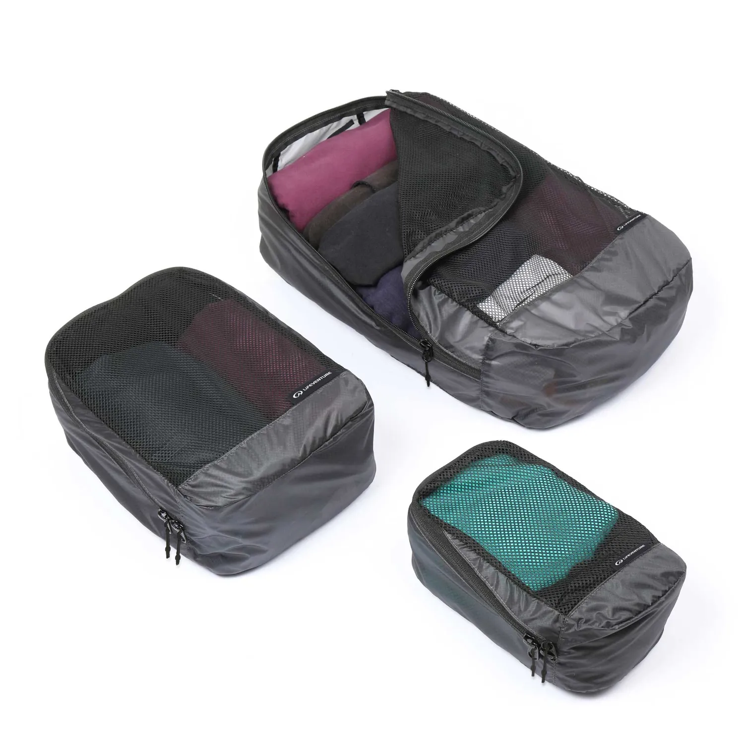 Lifeventure Ultralight Packwürfel 3er-Set Ripstop