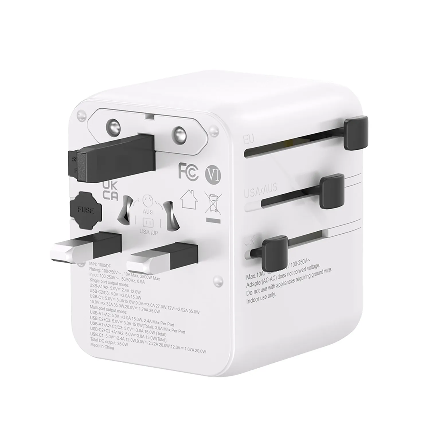 Lifeventure World Travel Adapter USB Fast Charge