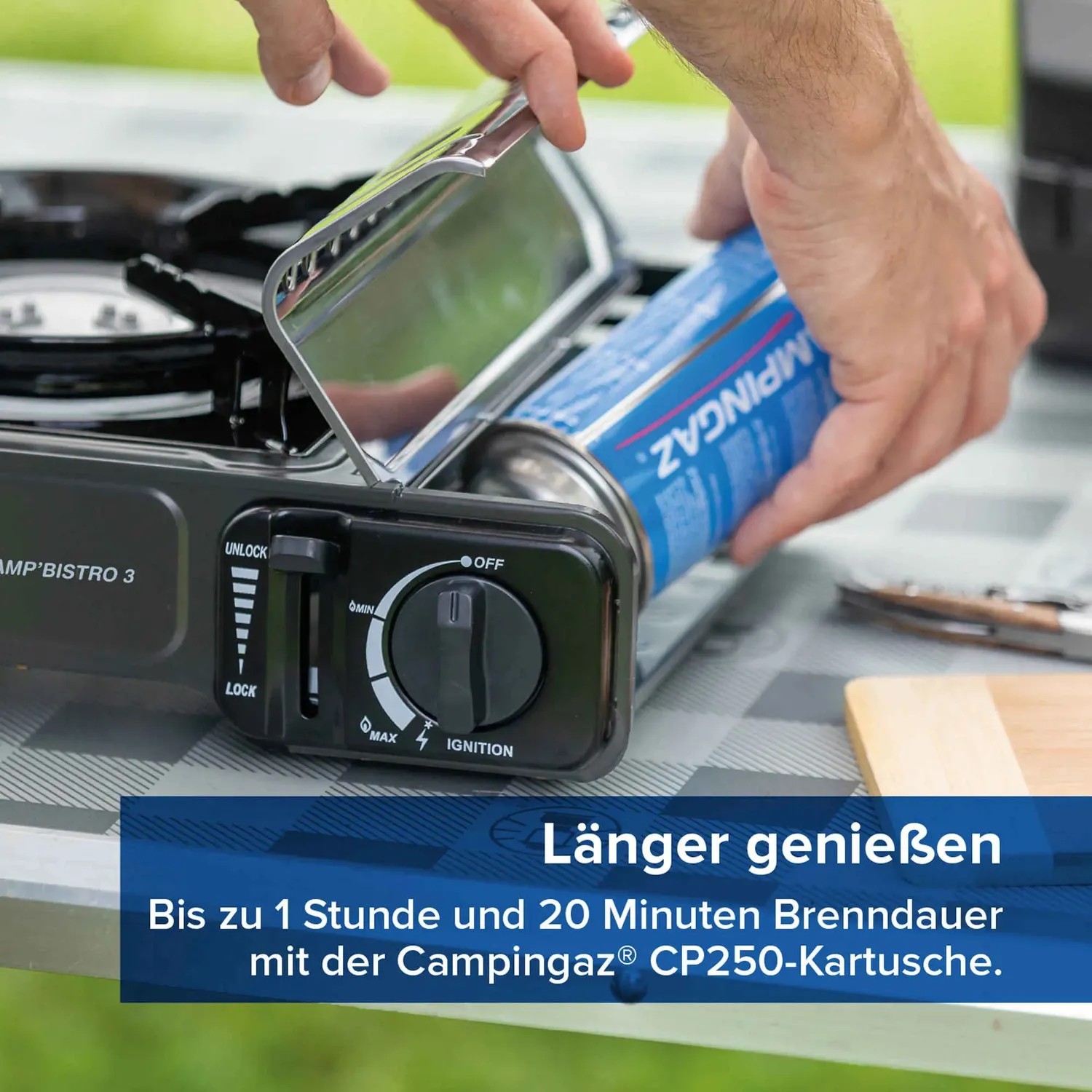 Campingaz Camp'Bistro 3 Gaskocher mit Grillplatte 1-flammig