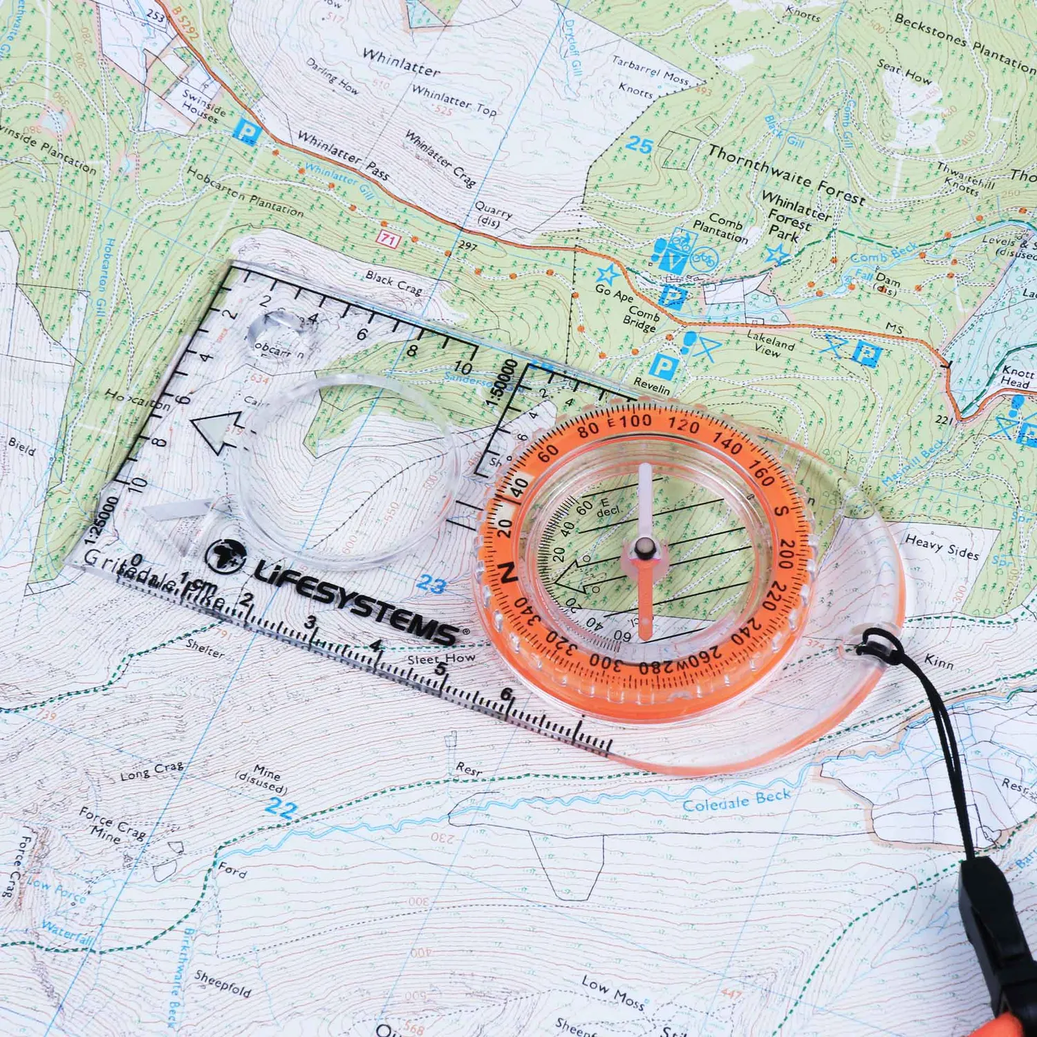 Lifeventure Expedition Compass Kartenkompass mit Lupe