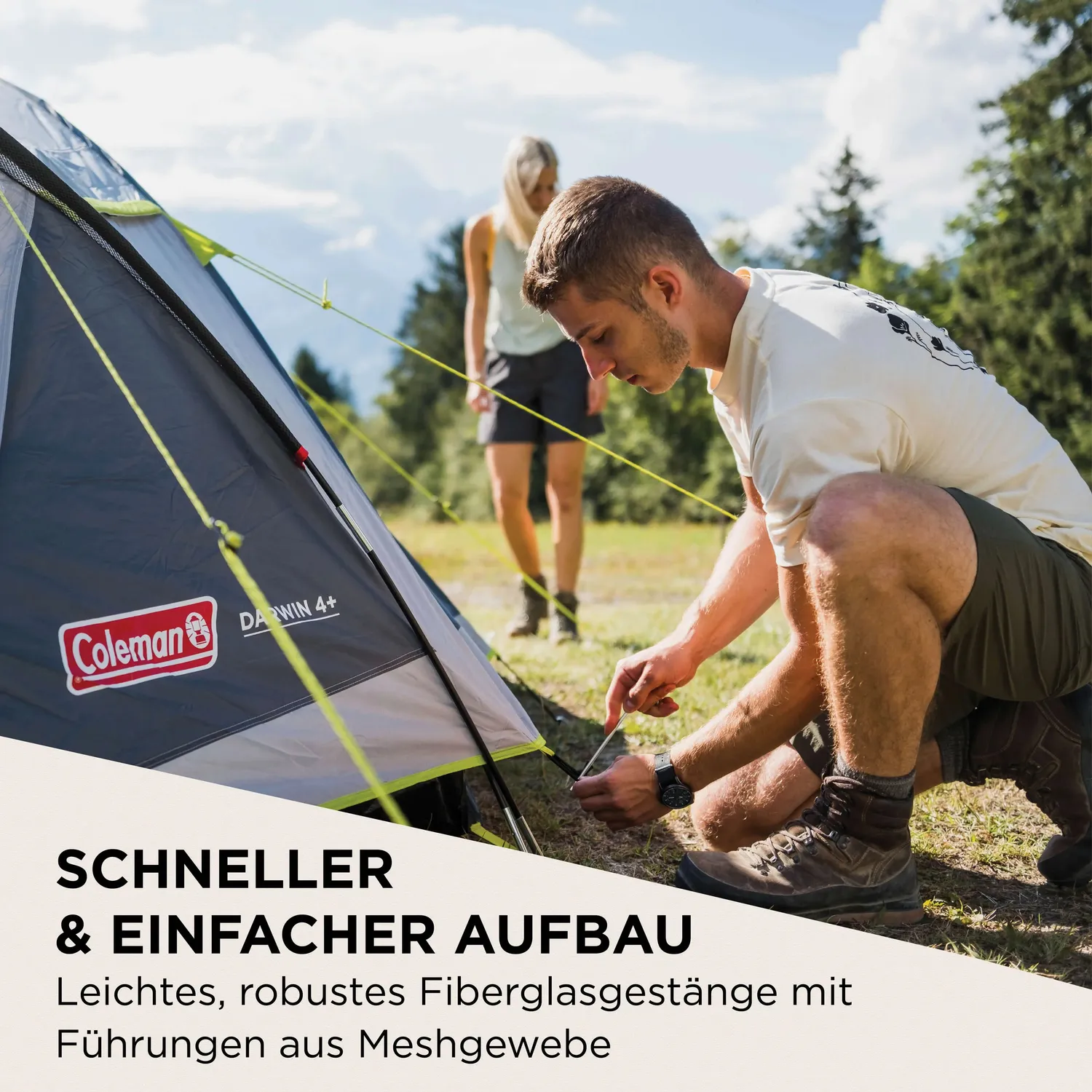 Coleman Darwin 4 Plus Zelt 4 Personen mit Vorraum