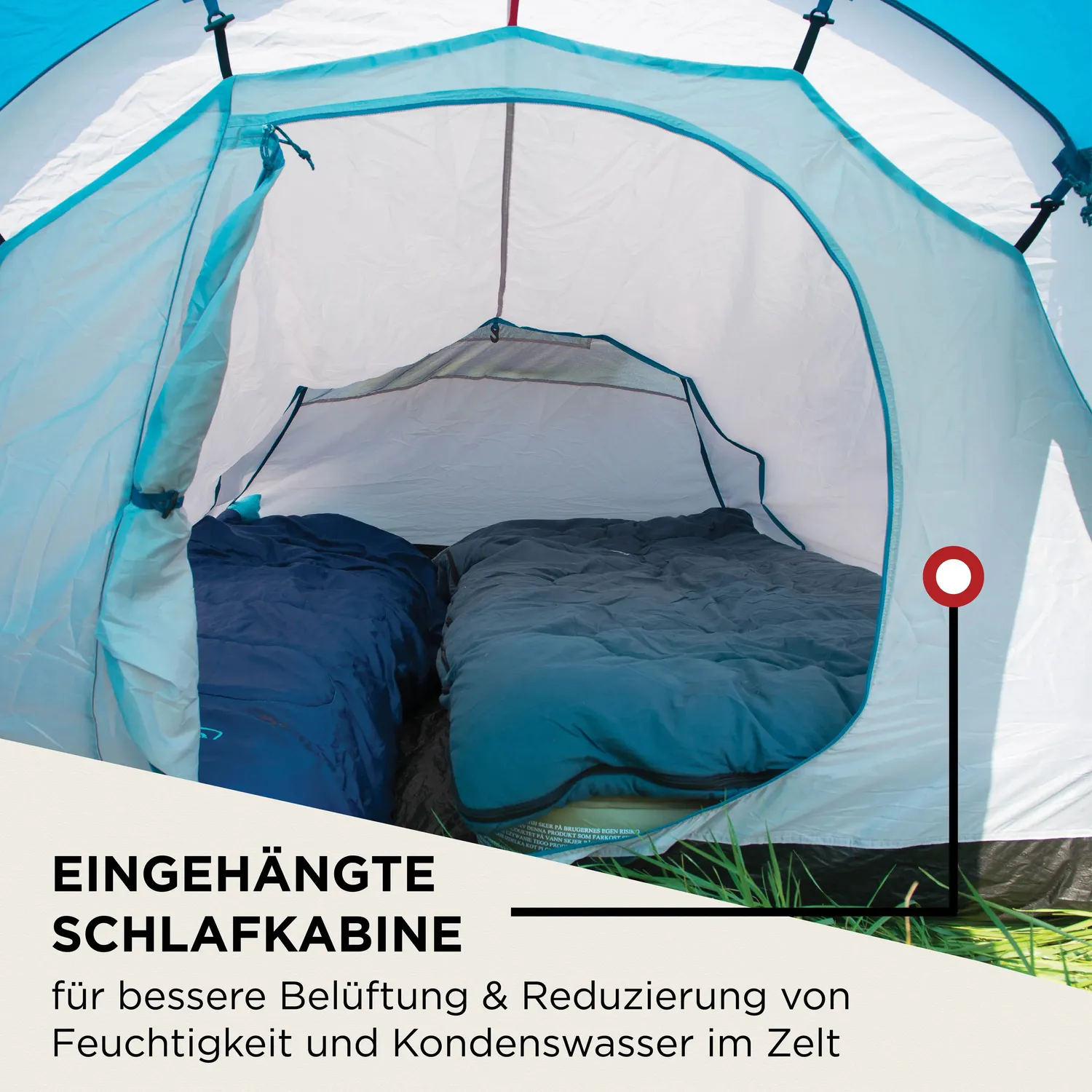 Coleman Cortes 3 Tunnelzelt 3 Personen wasserdicht