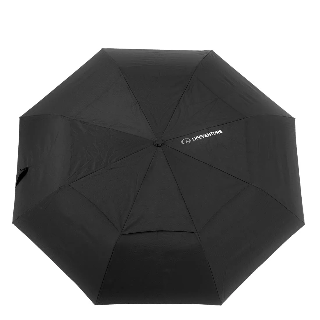 Lifeventure Trek Umbrella Regenschirm Medium schwarz