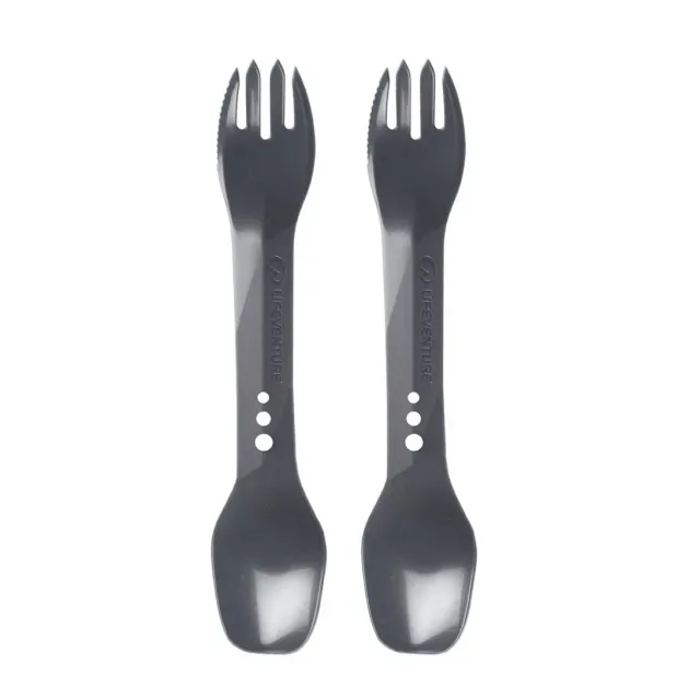Lifeventure Ellipse Spork Göffel Graphite leicht