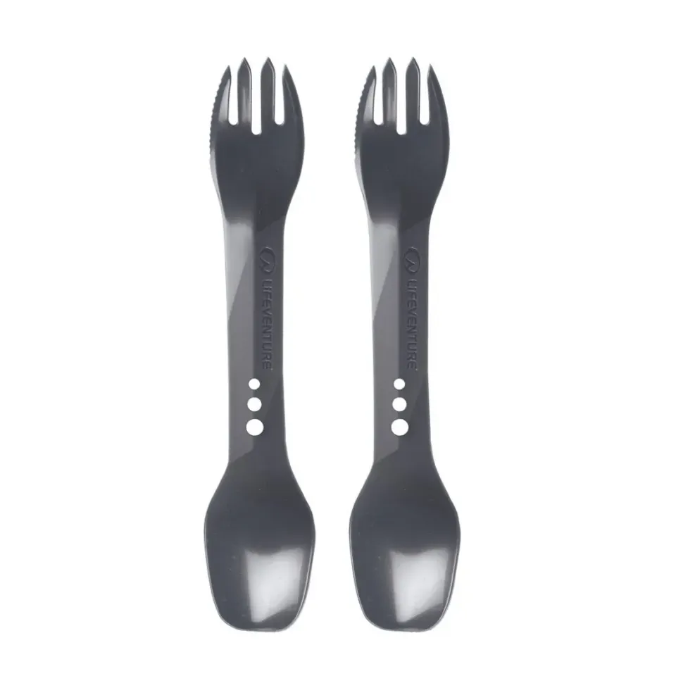 Lifeventure Ellipse Spork Göffel Graphite leicht