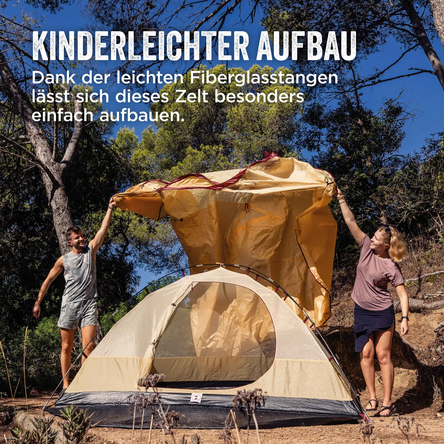 Coleman Darwin 4 Plus Summer Kuppelzelt 4 Personen