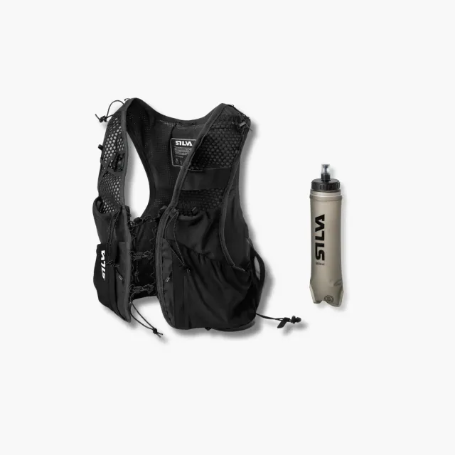 Silva Strive 5L Laufweste Black + Soft Flask 500 ml
