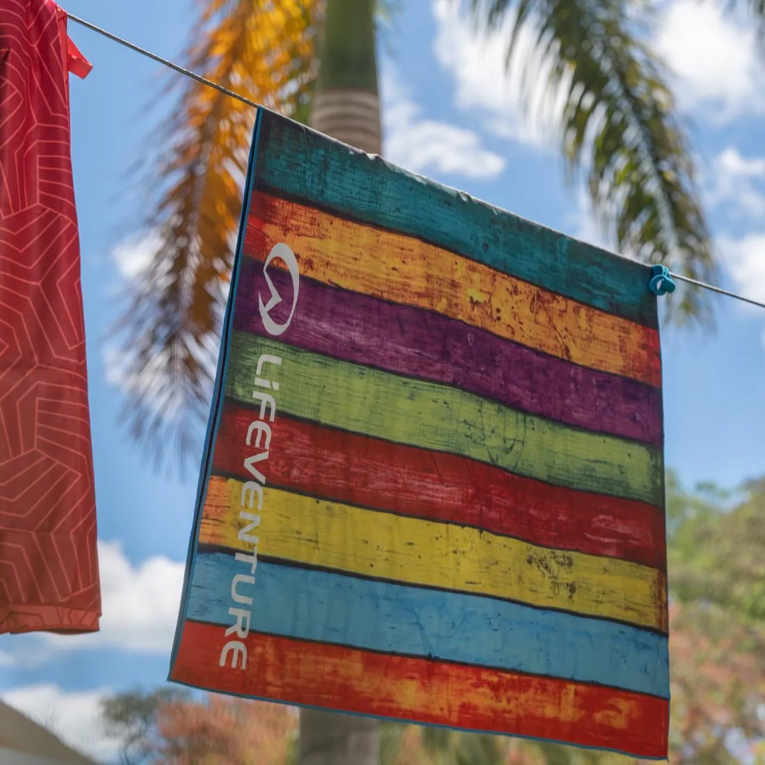 Lifeventure SoftFibre Printed Reisehandtuch schnelltrocknend