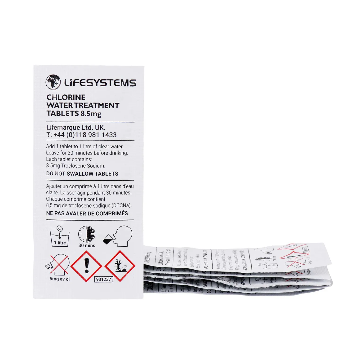Lifeventure Chlorine Wasserreinigungstabletten 60L