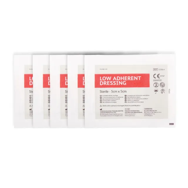 Lifeventure Low Adherent Wundauflage 5x5 steril