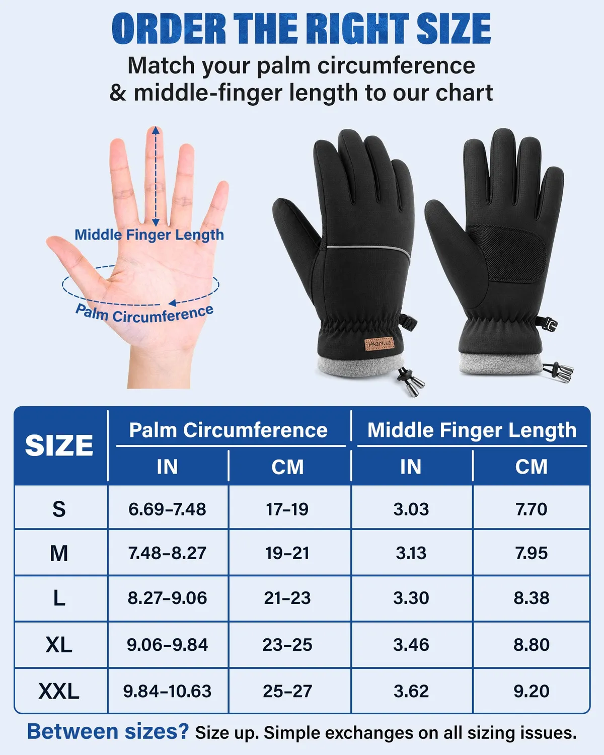Hikenture Winter Handschuhe Touch M wasserabweisend