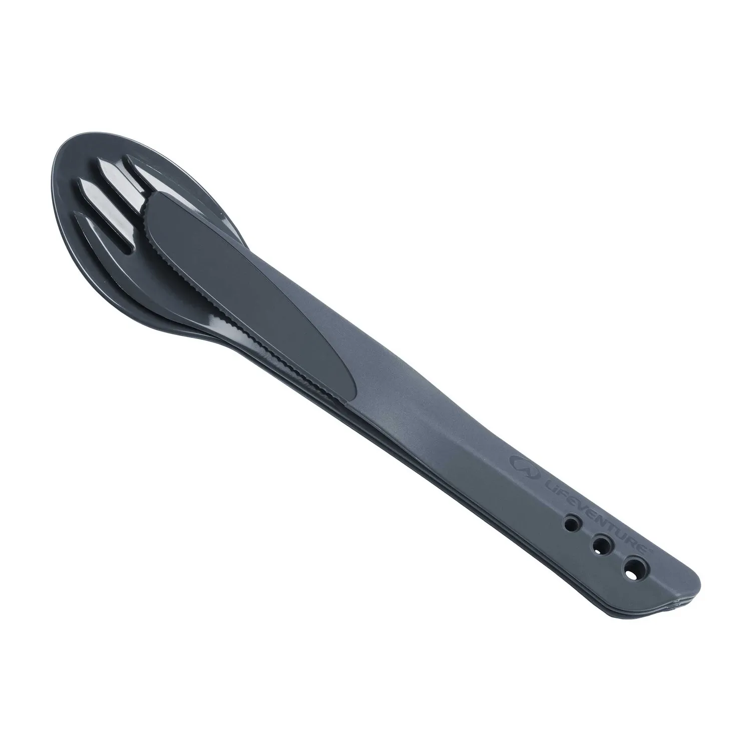 Lifeventure Ellipse Camping Besteck bruchsicher graphite