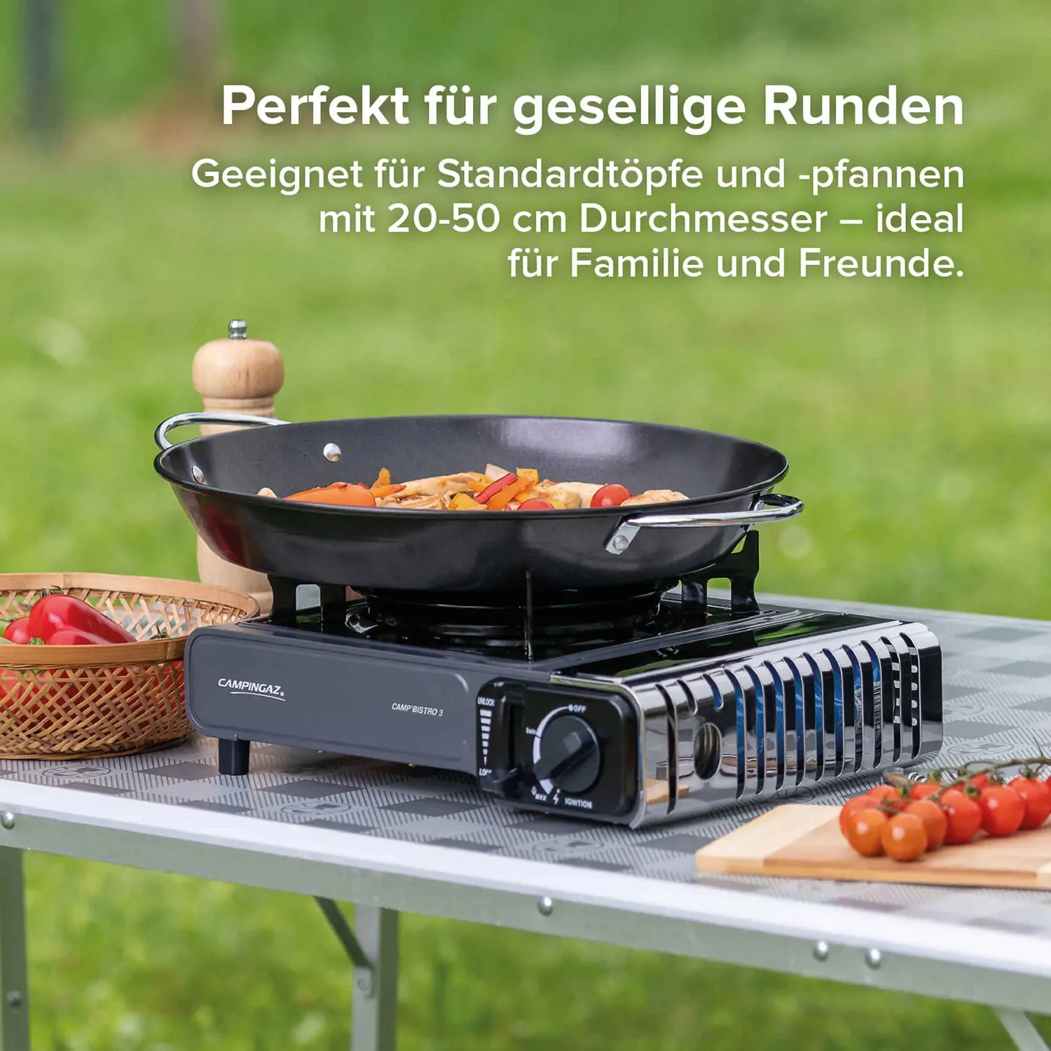 Campingaz Camp'Bistro 3 Gaskocher mit Grillplatte 1-flammig