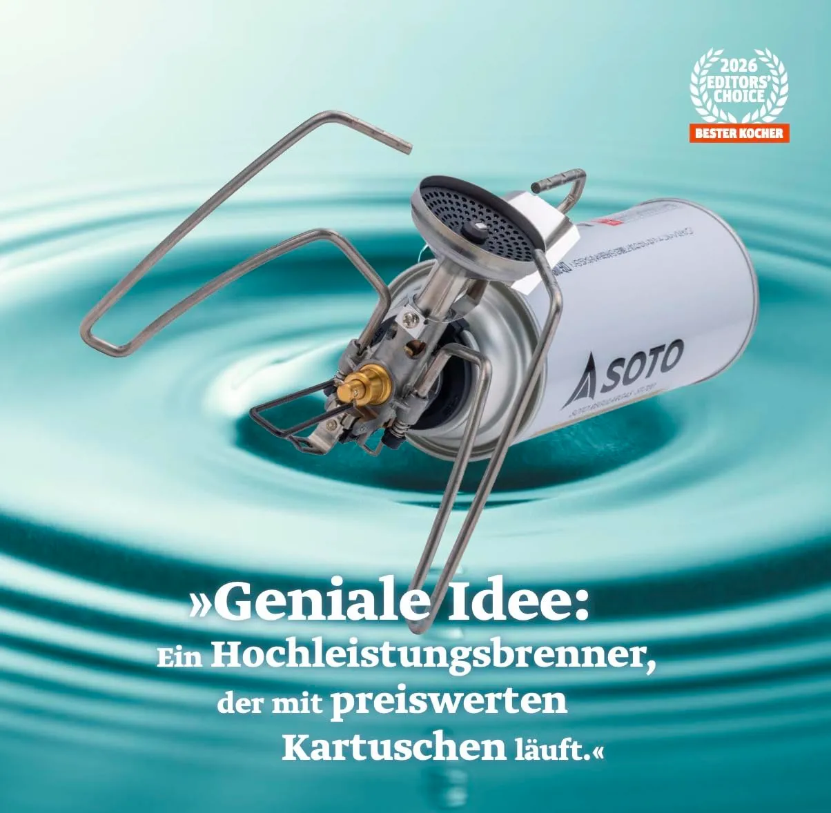 SOTO TriTrail Gaskocher 135g für MSF-1a Kartuschen