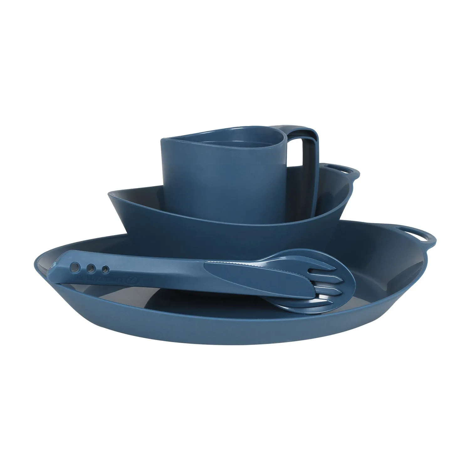 Lifeventure Ellipse Camping Geschirrset Graphite 4-teilig leicht