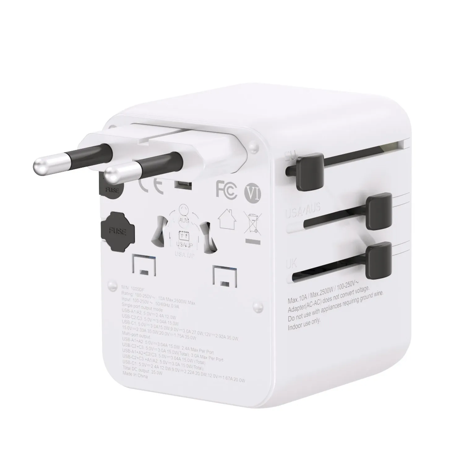 Lifeventure World Travel Adapter USB Fast Charge