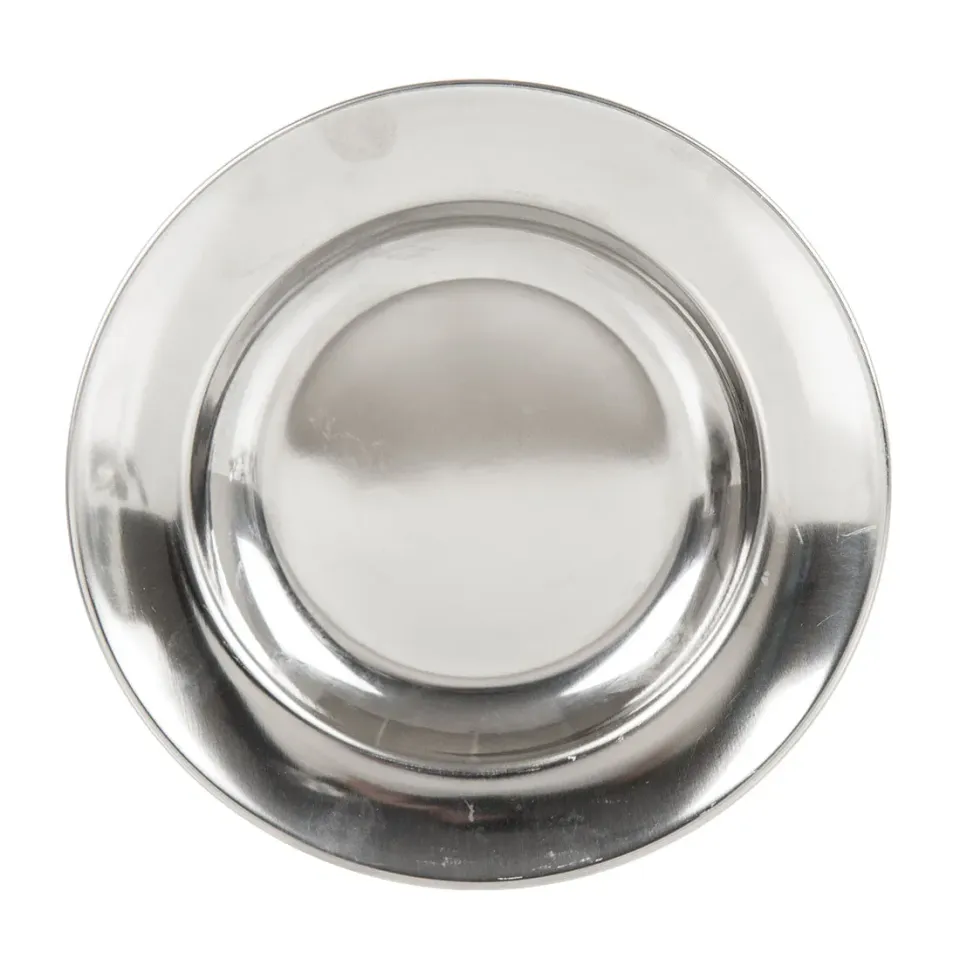 Lifeventure Stainless Steel Camping Plate Teller Edelstahl