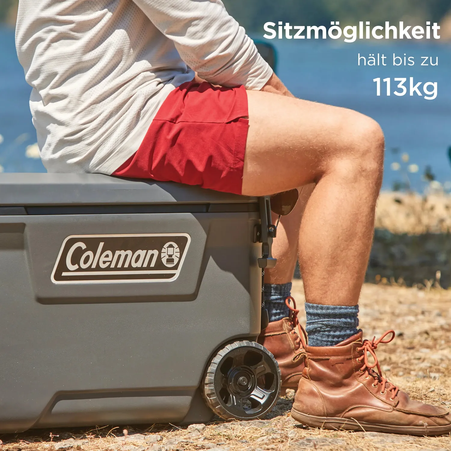 Coleman Convoy 65QT Kühlbox mit Rollen 66 Liter 5 Tage
