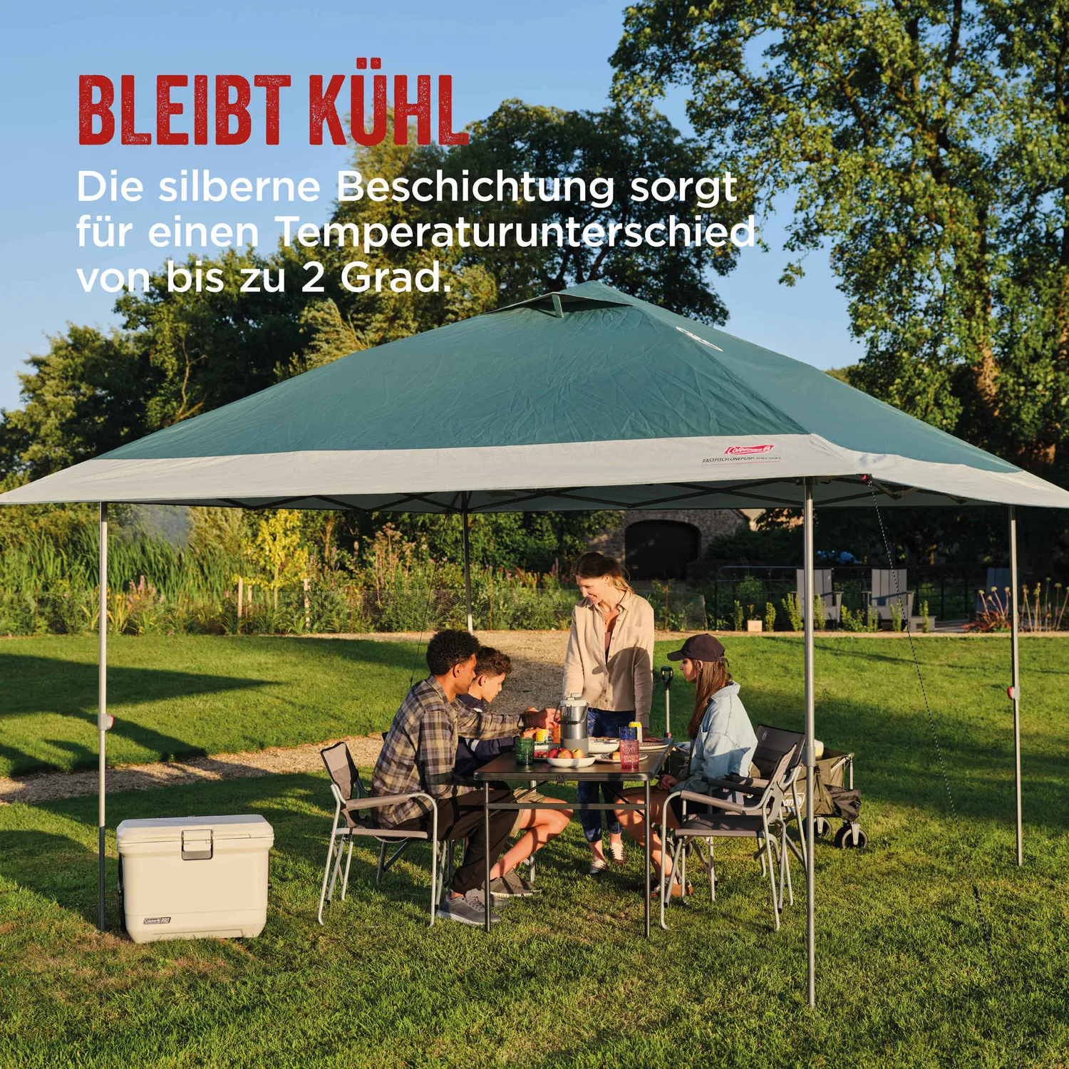 Coleman FastPitch OnePush Shelter L Pavillon 4x4 m