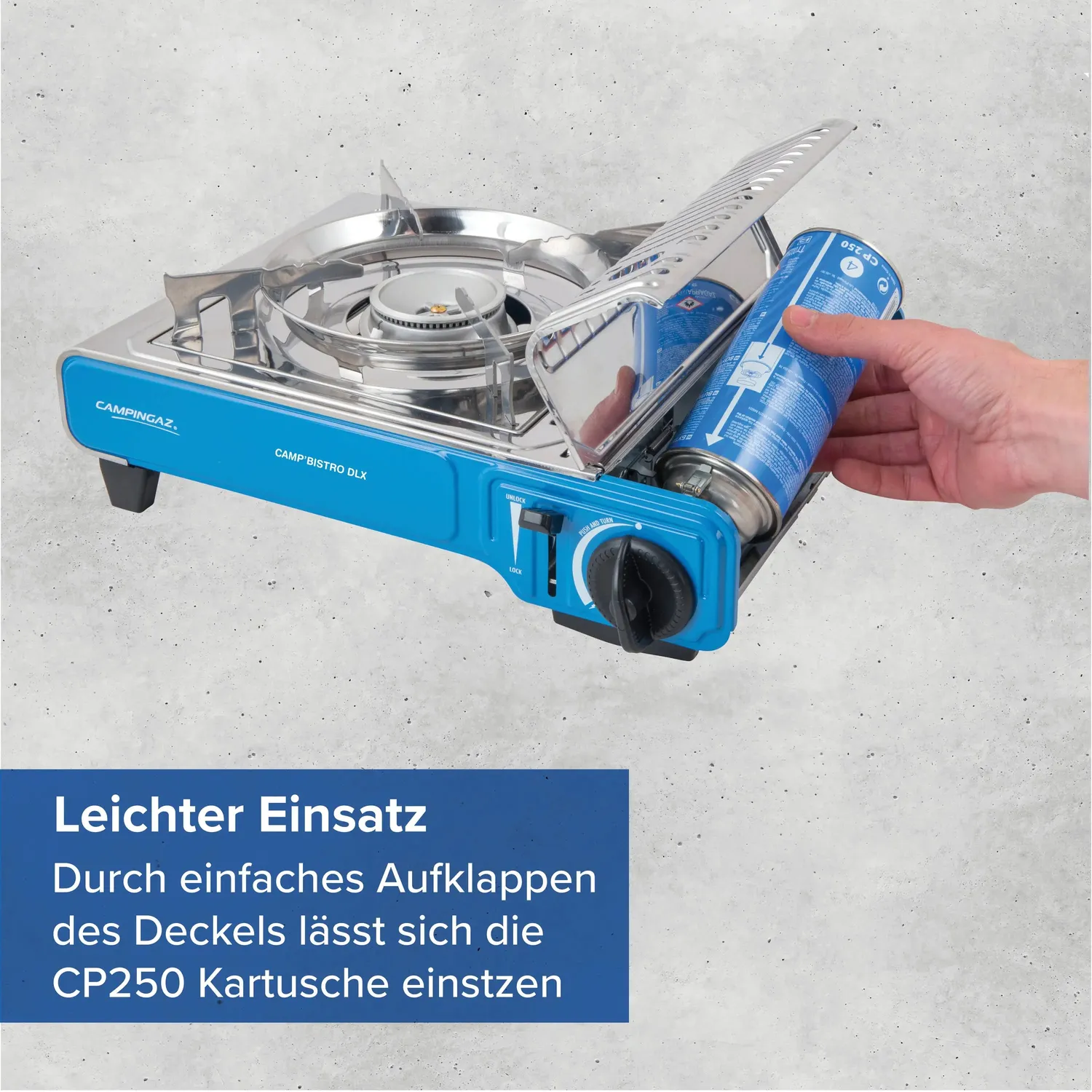 Campingaz Camp Bistro DLX Gaskocher 2200 Watt mit Koffer