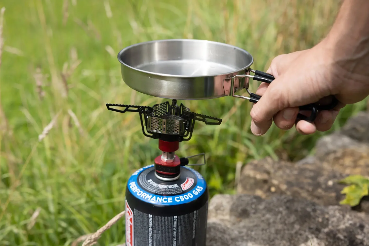 Campingaz Trekking Geschirrset Edelstahl Topf Pfanne 3-teilig