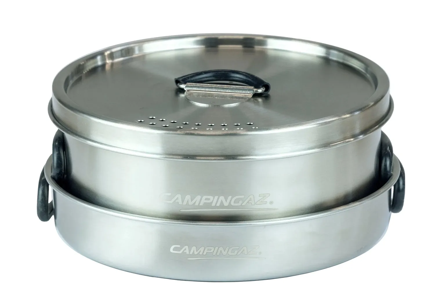 Campingaz Trekking Geschirrset Edelstahl Topf Pfanne 3-teilig
