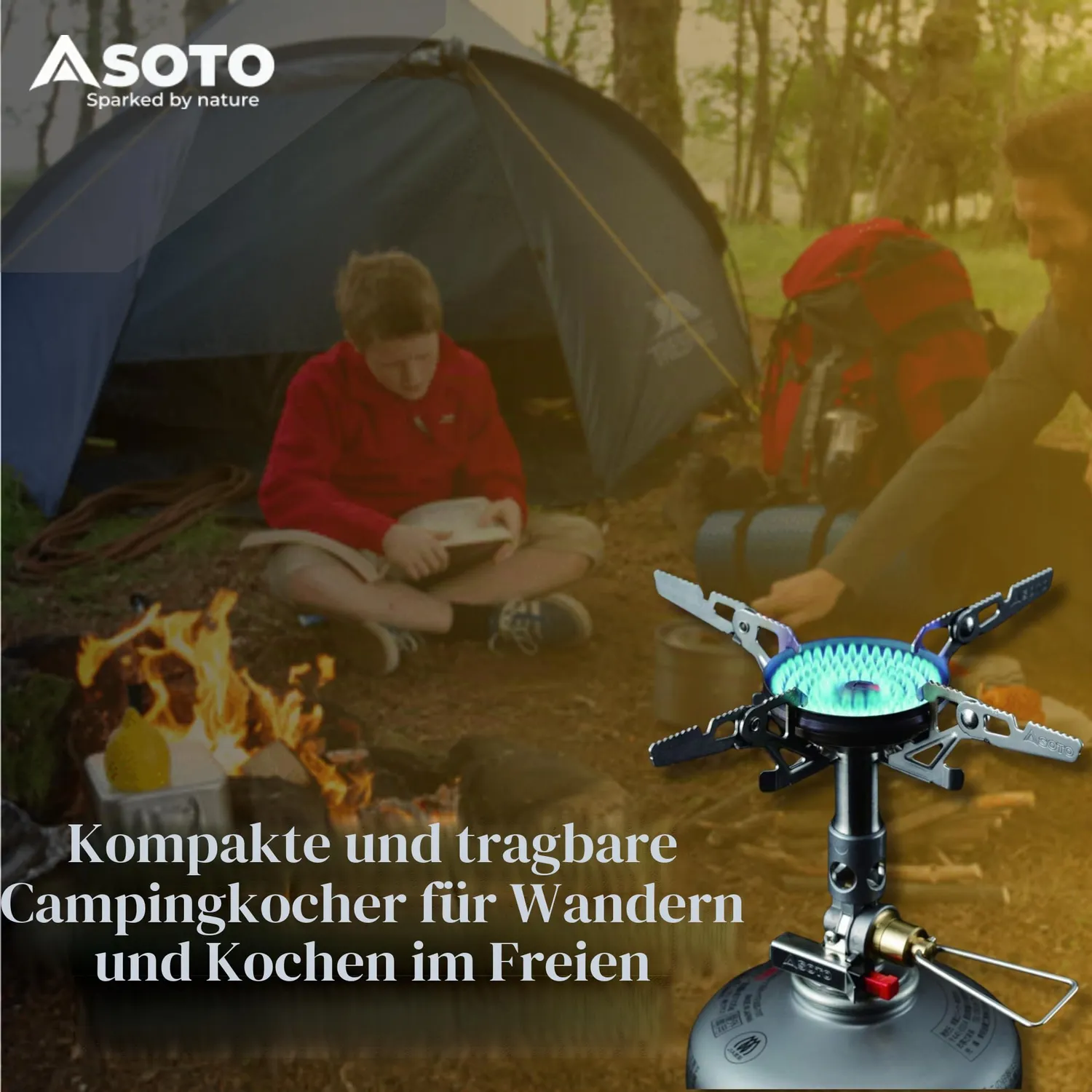 Soto WindMaster Gaskocher 87 g windfest mit Zündung