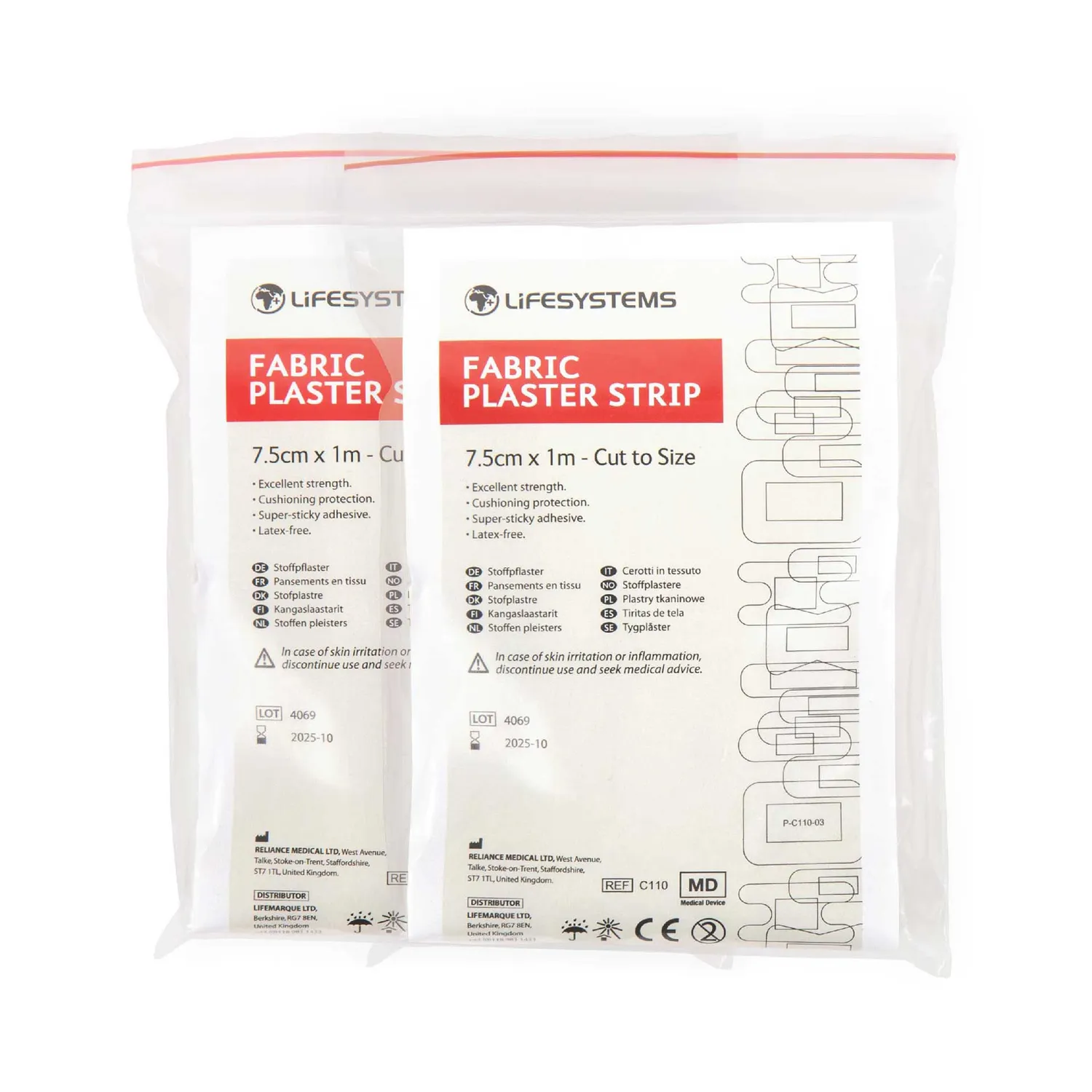 Lifeventure Plaster Fabric Pflaster 4cmx1m 3er-Pack
