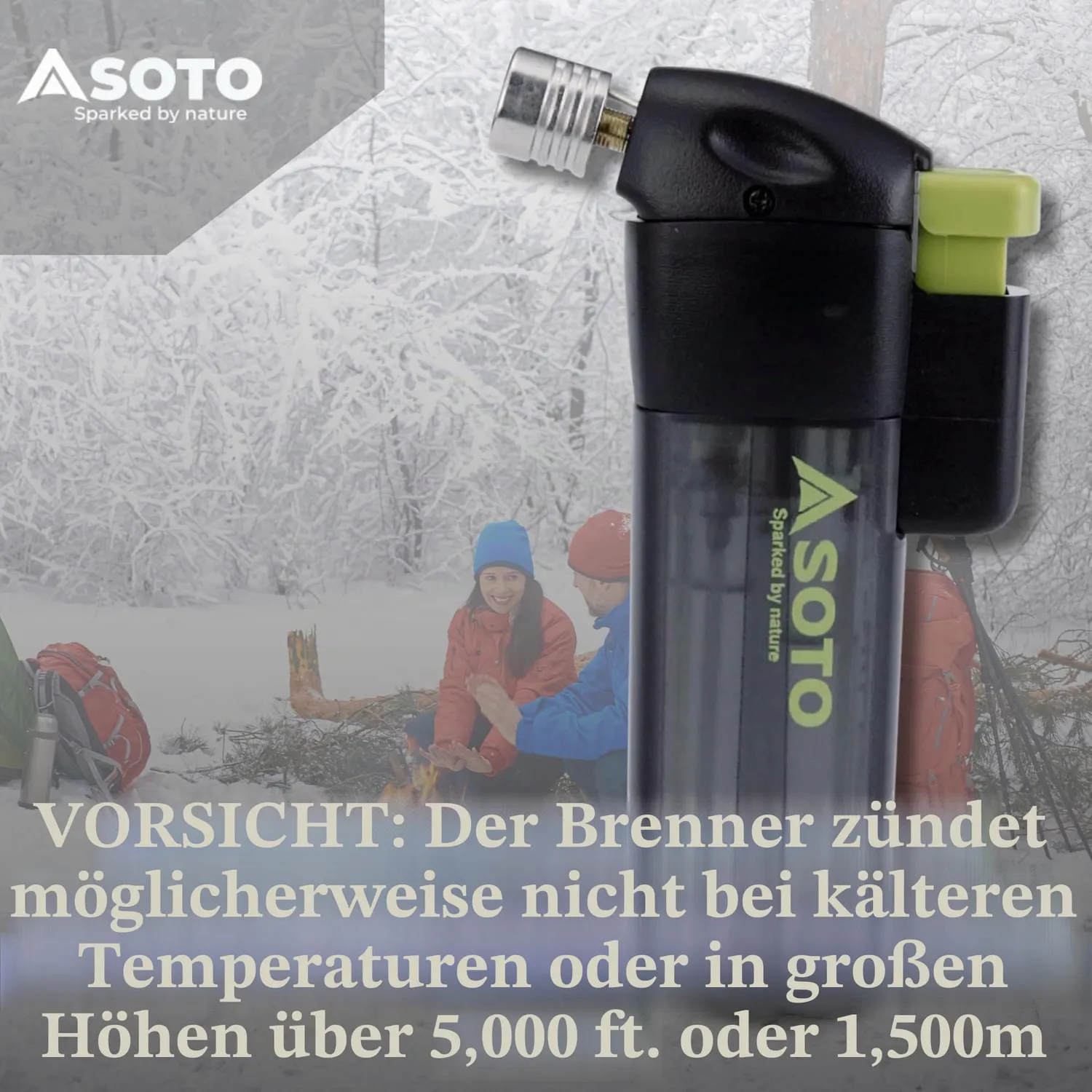 SOTO Pocket Torch Sturmfeuerzeug-Aufsatz 1300°C