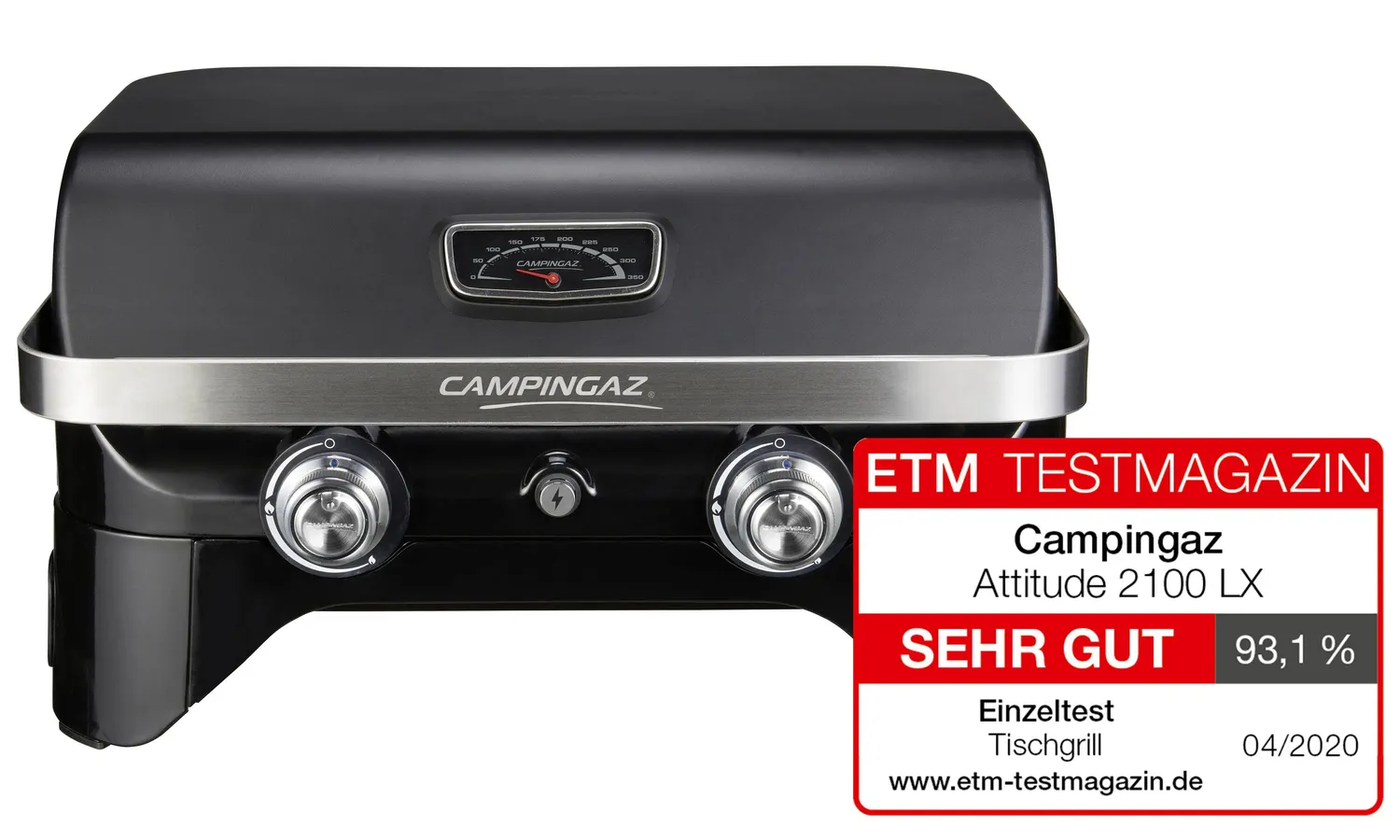 Campingaz Attitude 2100 LX Gas-Tischgrill 2-Brenner Balkon