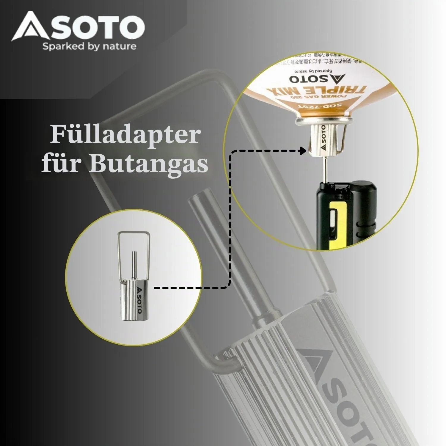 SOTO Fill Adapter Fülladapter Butangas 25g