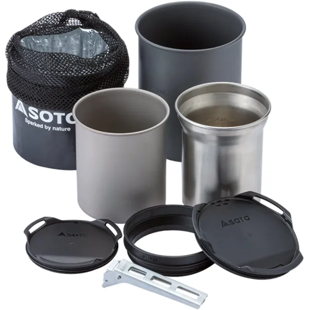 Soto Thermostack SOD-521 Becher-Set 8-teilig Titan