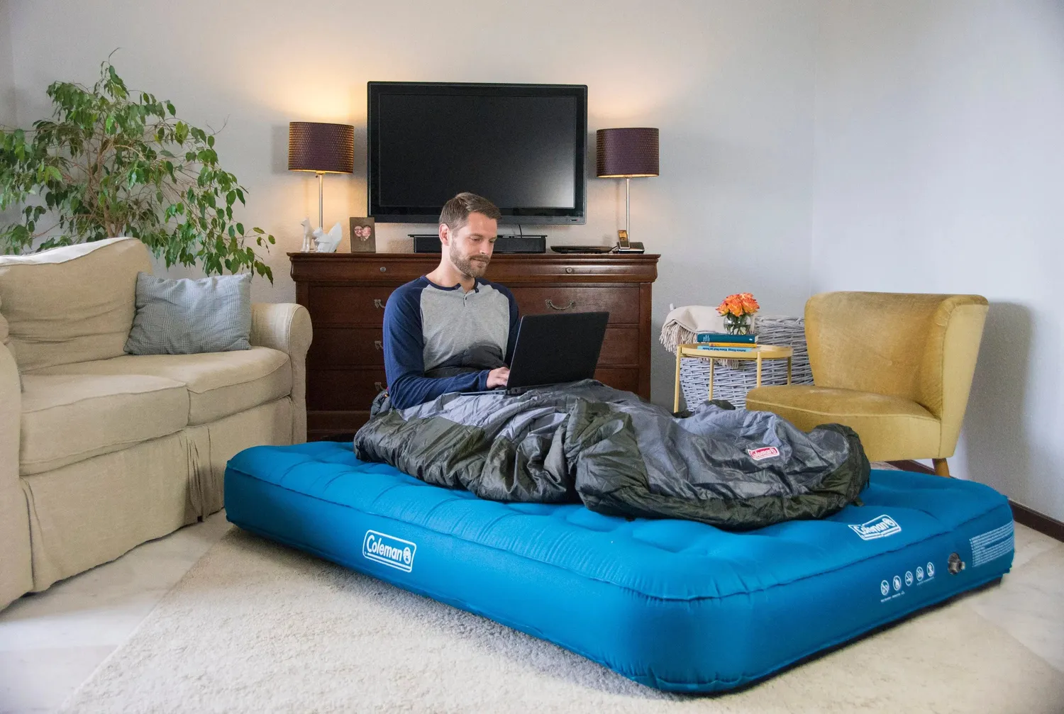 Coleman Extra Durable Double Luftbett 198x137 cm 2 Personen