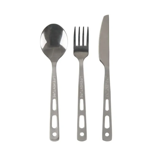 Lifeventure Camping Besteckset Edelstahl robust