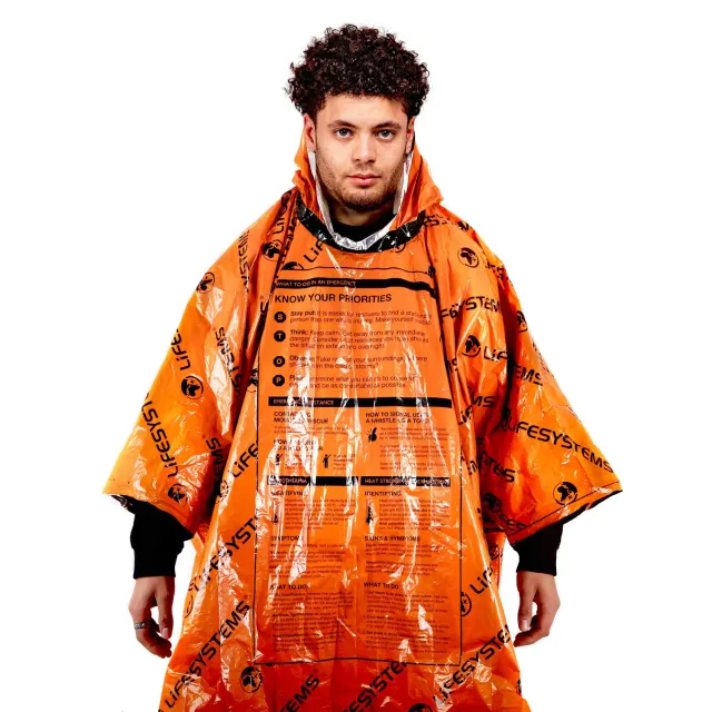 Lifeventure Heatshield Poncho Notfallponcho orange