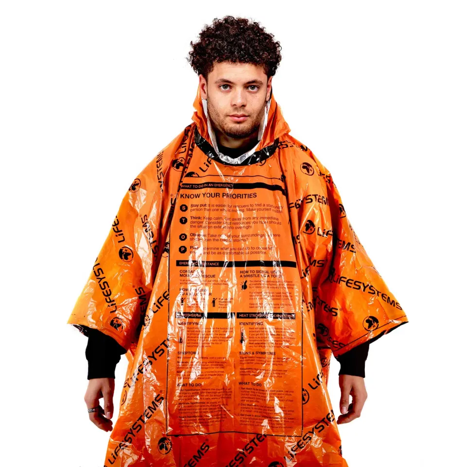 Lifeventure Heatshield Poncho Notfallponcho orange