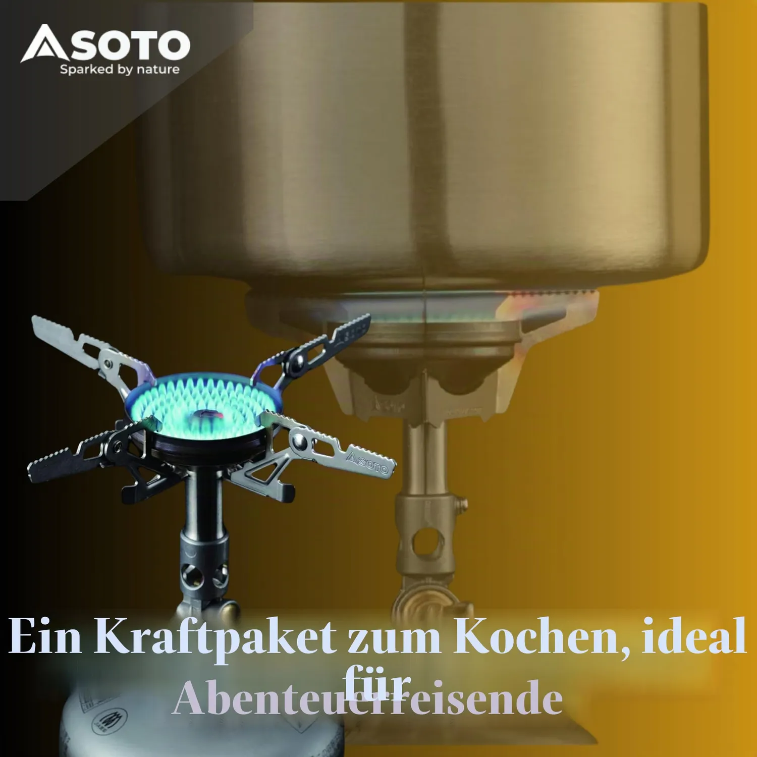 Soto WindMaster Gaskocher 87 g windfest mit Zündung