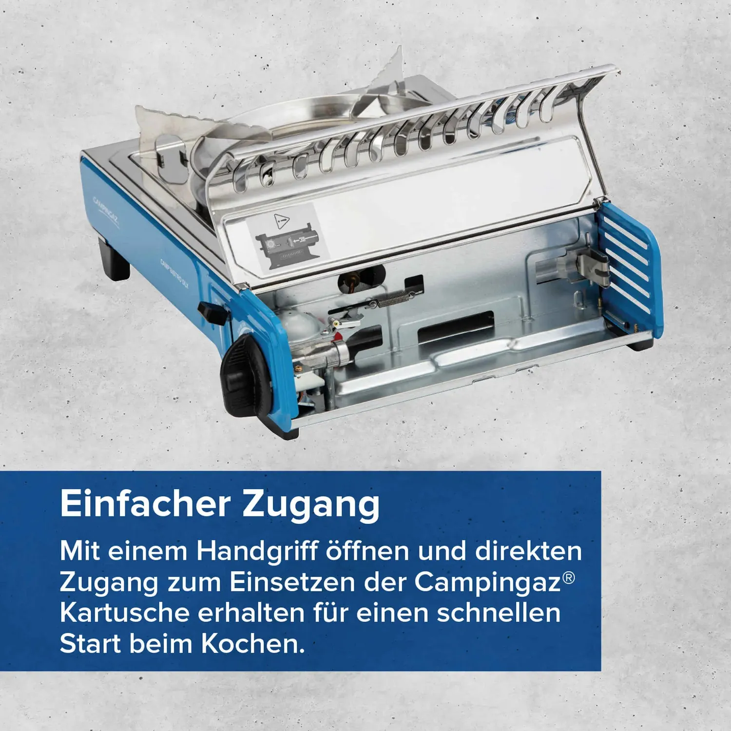 Campingaz Camp'Bistro DLX Gaskocher 1-flammig Stopgaz Koffer