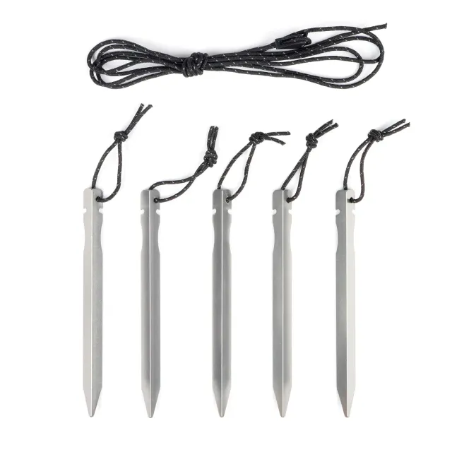 Lifeventure Bivi Peg Set Zeltheringe 5er Pack Alu